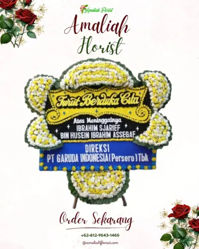 Papan Bunga Duka di Sari Rejo