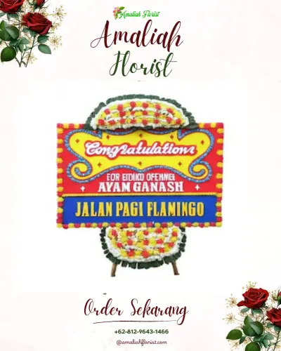 Bunga Papan Congratulation di Sari Rejo